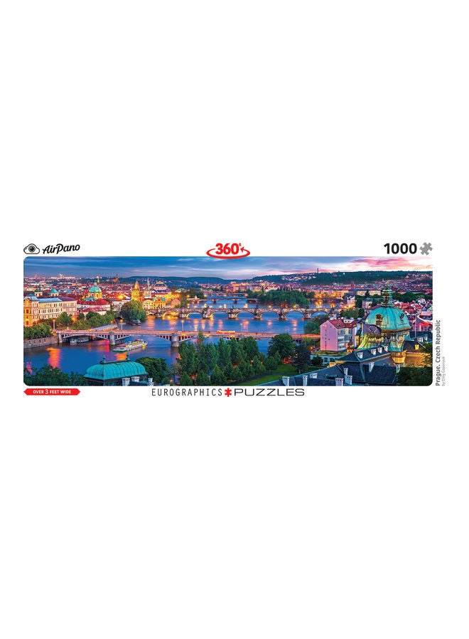 يورو جرافيكس طقم أحجية قطع تركيب بانورامي لجمهورية تشيك براغ مكون من 1000 قطعة - Image 4