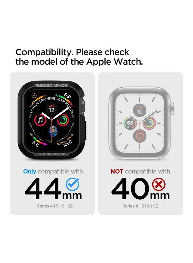 Spigen Rugged Armor Protector Apple Watch Series 8/7 (45mm) and Series 6/SE2/SE/5/4 (44mm) Case Cover Navy Blue  - Image 2