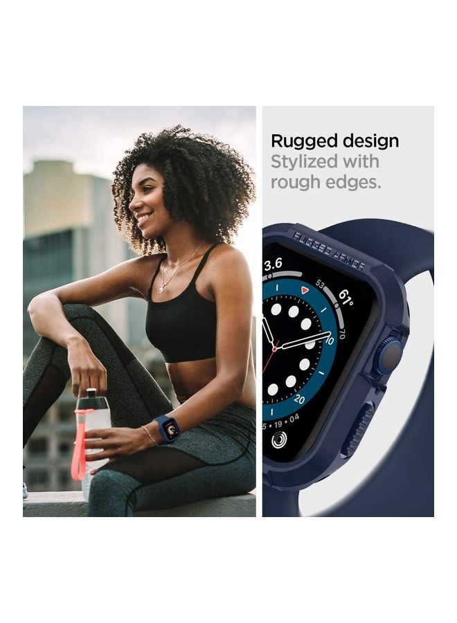 Rugged Armor Protector Apple Watch Series 8/7 (45mm) and Series 6/SE2/SE/5/4 (44mm) Case Cover Navy Blue