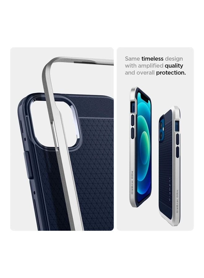 Spigen Neo Hybrid for iPhone 12 Mini Case Cover - Satin Silver  - Image 2