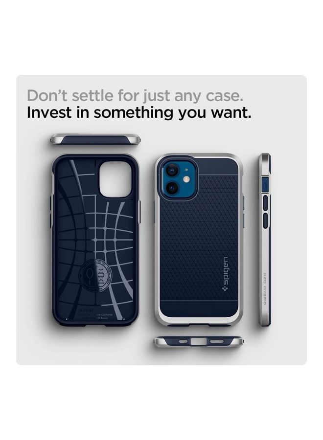 Spigen - Neo Hybrid for iPhone 12 Mini Case Cover - Satin Silver - Image 1