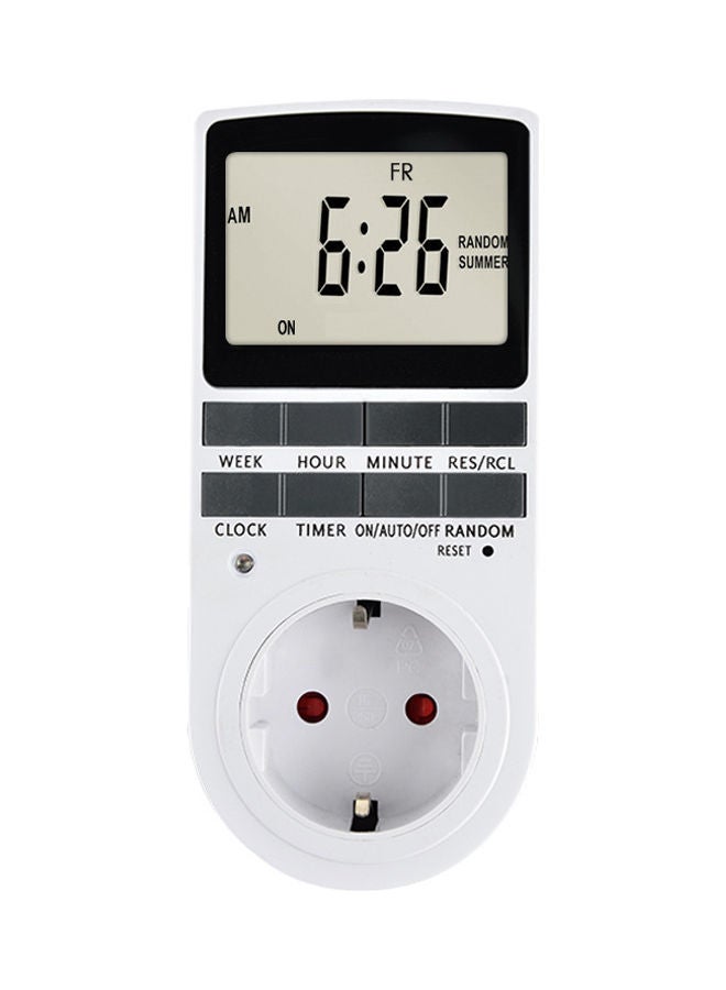 Digital Plug-In Timer Socket White