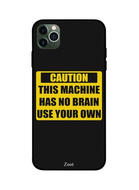 Protective Case Cover For Apple iPhone 11 Pro Max Black/Yellow