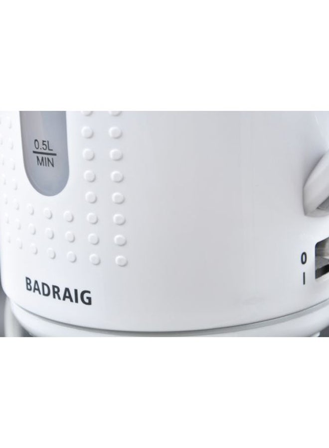 بادريق غلاية كهربائية 1.7 L 2200 W BEK1505 أبيض/فضي  - Image 5