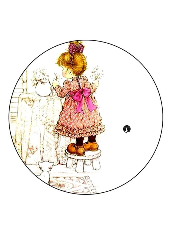 BP A Girl Printed Mouse Pad Multicolour