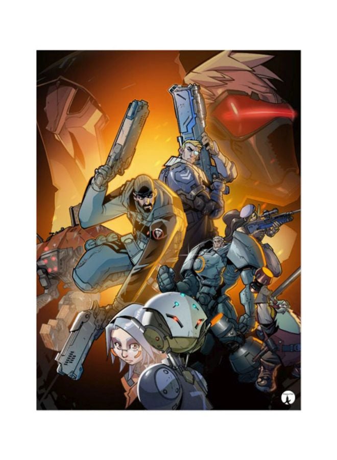 BP The Video Game Overwatch Mouse Pad Yellow/Red/Blue