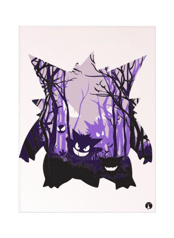 Pokemon Mouse Pad Beige/Purple/Black