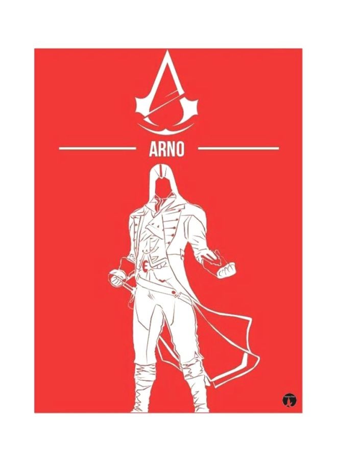 BP Arno Printed Mouse Pad Red/White 