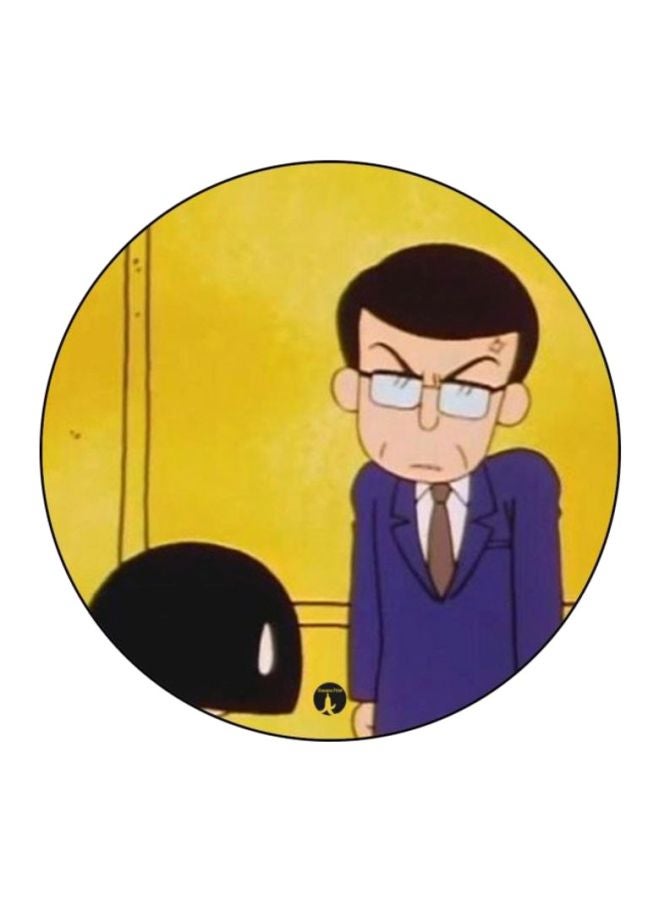 BP Chibi Maruko Chan Printed Mouse Pad Yellow/Blue/Beige