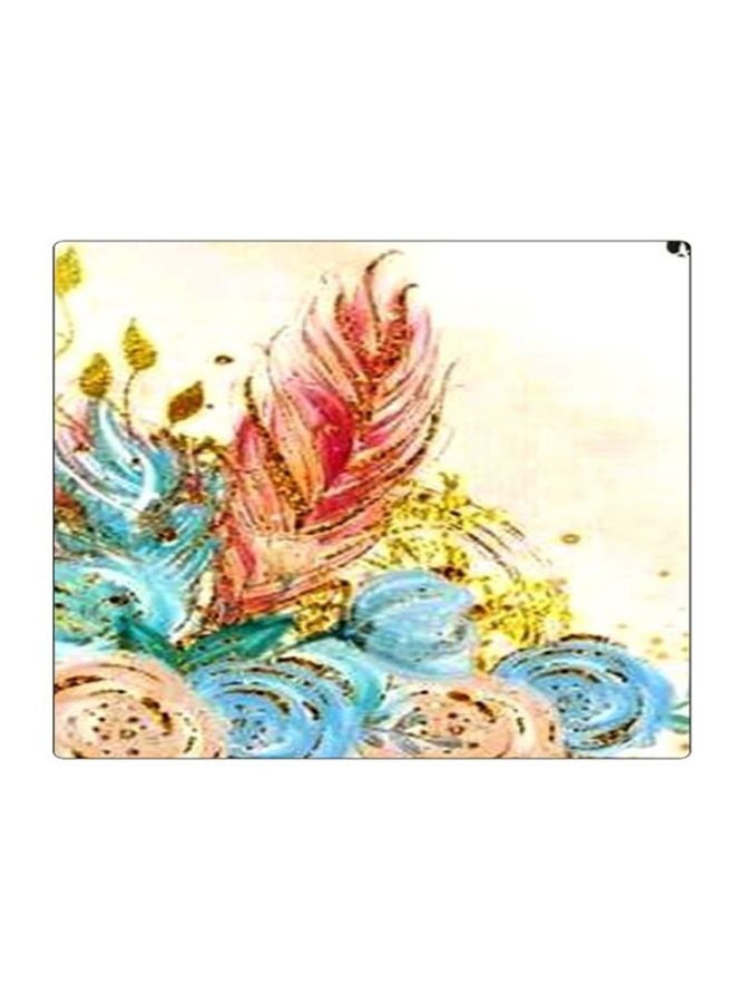 BP Printed Anti-Slip Gaming Mouse Pad Beige/Blue/Red - Image 1