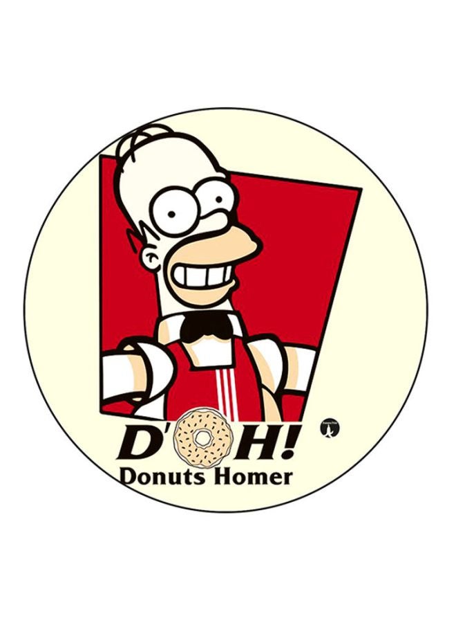BP The Simpsons Printed Mouse Pad Beige/Red/White