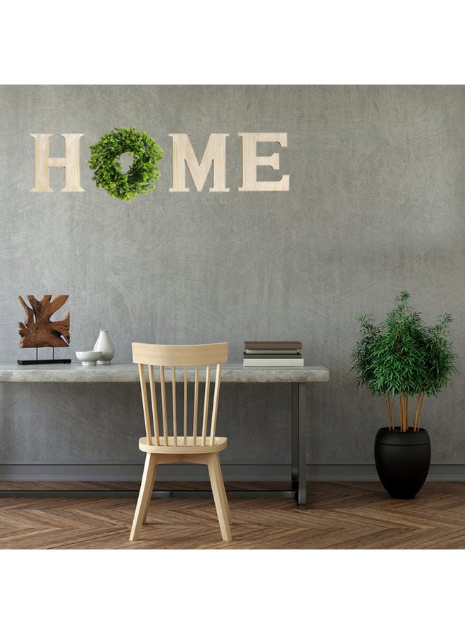 Generic - Wooden Domestic Use HOME Letters Wall-Mounted Decoration Retro Crafts Wall Sign Artware Applicable For Home Decoration Retro Burlywood 27.0x25.5x9.0cm - Image 1