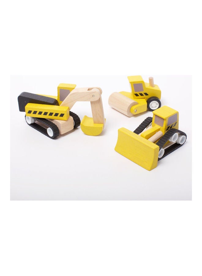 PlanToys 3-Piece Wooden Road Construction Set - Image 4