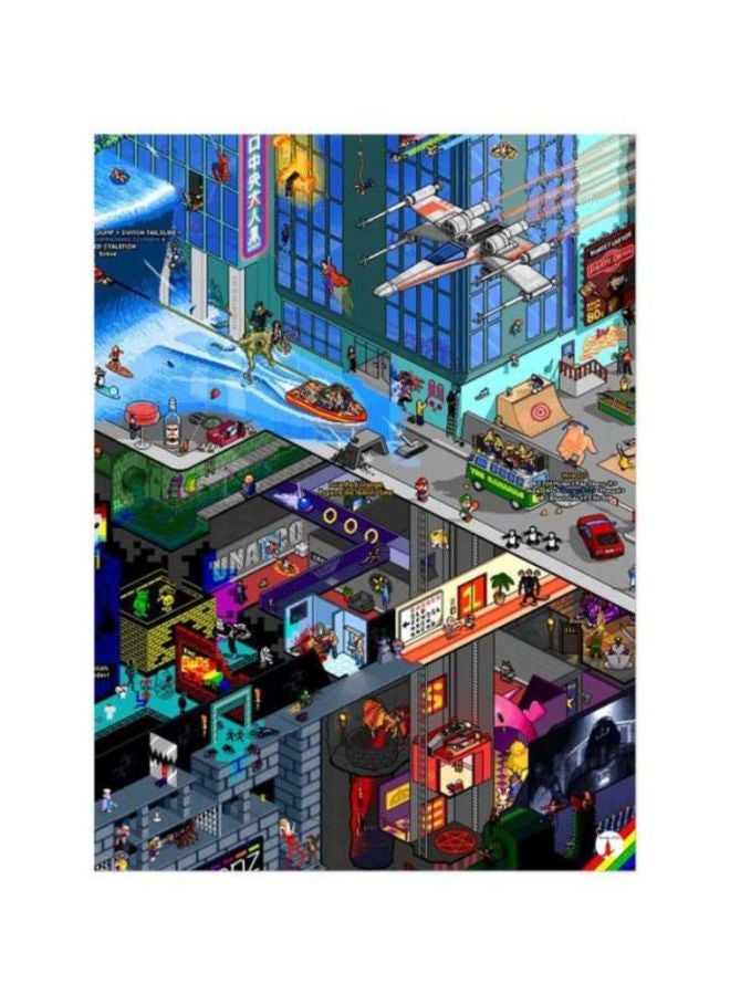 BP City Printed Mousepad Blue/Red/Green