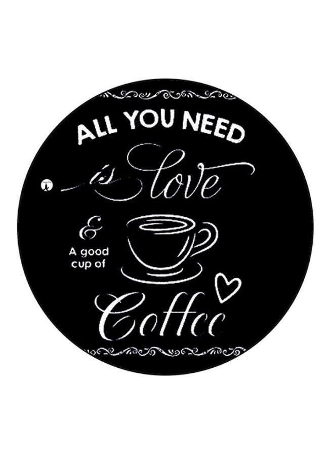 بي بي لوحة ماوس مطبوعة بجمل إنجليزية أسود/ أبيض