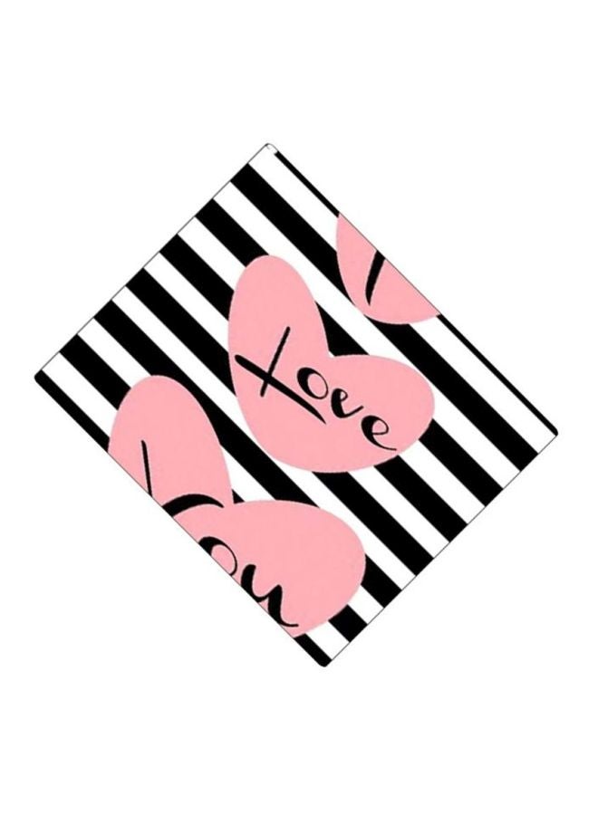 BP Printed Anti-Slip Gaming Mouse Pad Black/White/Pink - Image 2