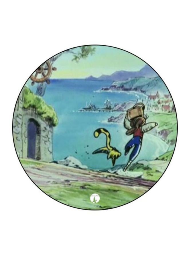 BP The Anime Jazeerat Al Kanz Printed Mousepad Blue/Green/Yellow