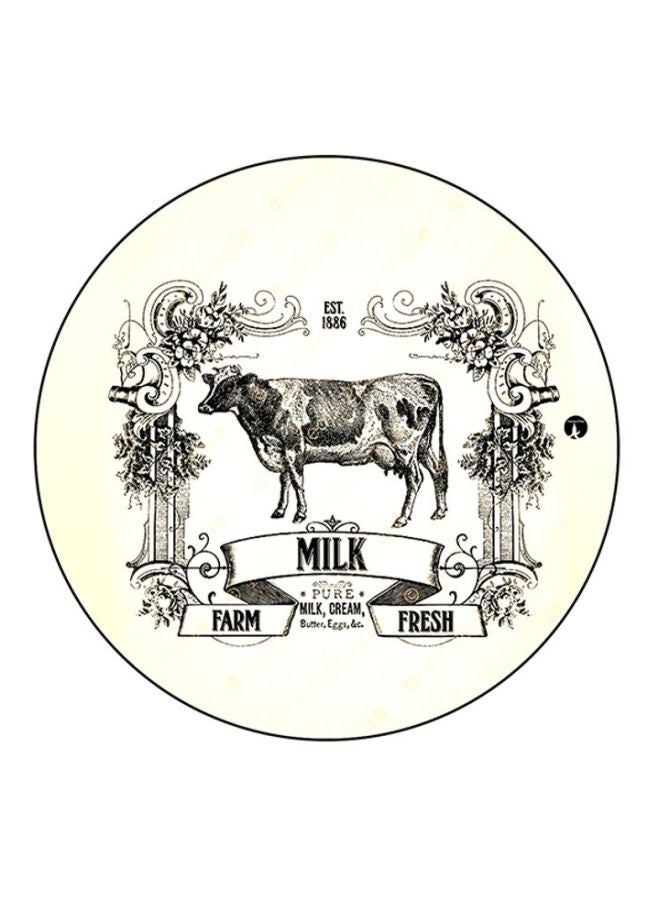 بي بي قاعدة ماوس عليها رسومات مطبوعة أبيض/ أسود