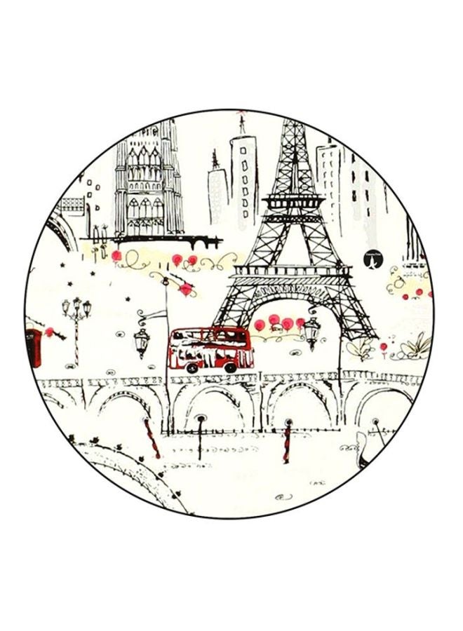 BP Eiffel Tower Print Mouse Pad White/Black