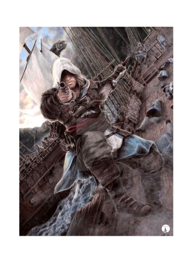 BP The Video Game Assassin's Creed Mouse Pad Brown/Beige/Black