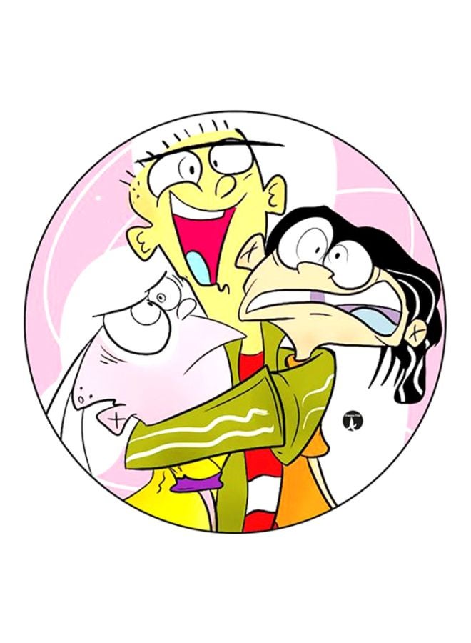 لوح ماوس بطبعة من مسلسل "Ed, Edd N Eddy" وردي/أصفر/أخضر