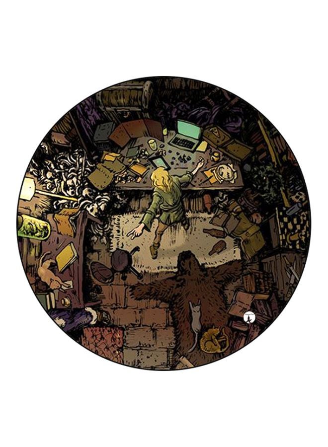 BP A Man Printed Mouse Pad Multicolour