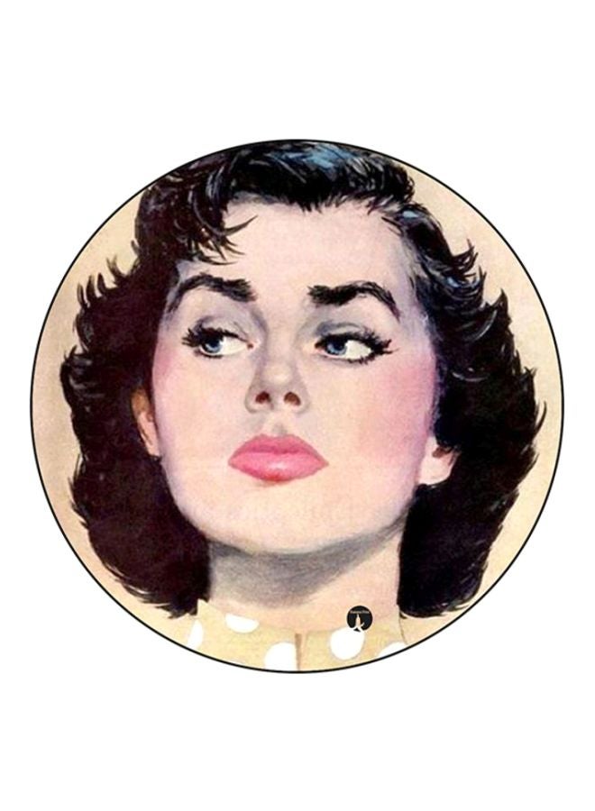 BP Vintage Art Round Mouse Pad Multicolour