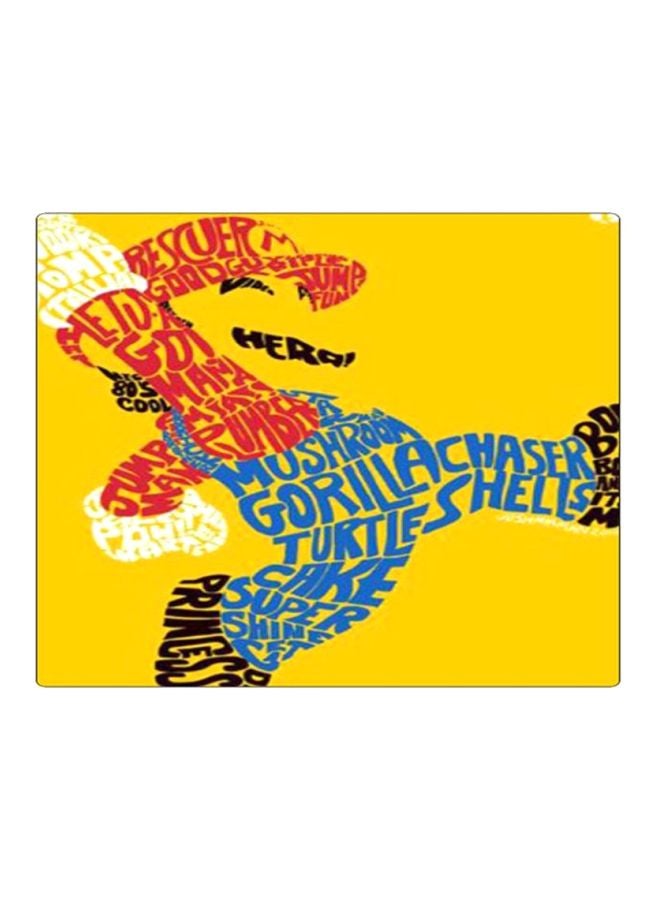 BP Printed Anti-Slip Gaming Mouse Pad Yellow/Red/Blue - Image 1