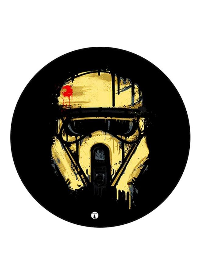 BP The Video Game Super Mario Printed Round Mouse Pad Black/Yellow