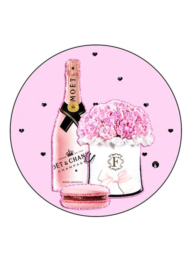 BP Printed Mouse Pad Pink/White/Black