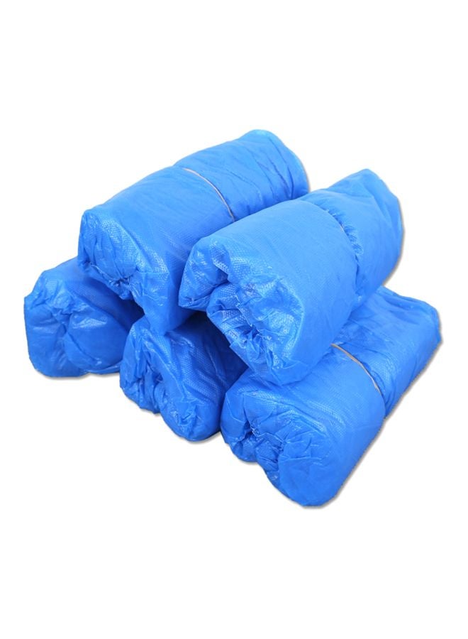 100-Piece Disposable Shoes Cover Blue - Image 1