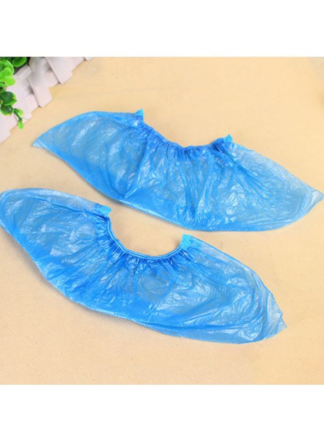 100-Piece Disposable Shoes Cover Blue - Image 2