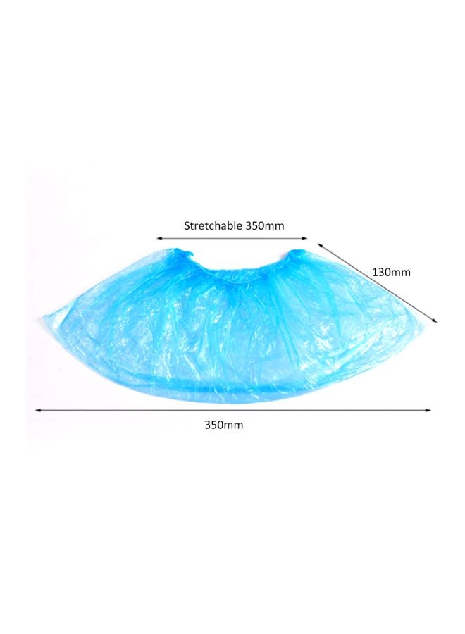 100-Piece Disposable Shoes Cover Blue - Image 3