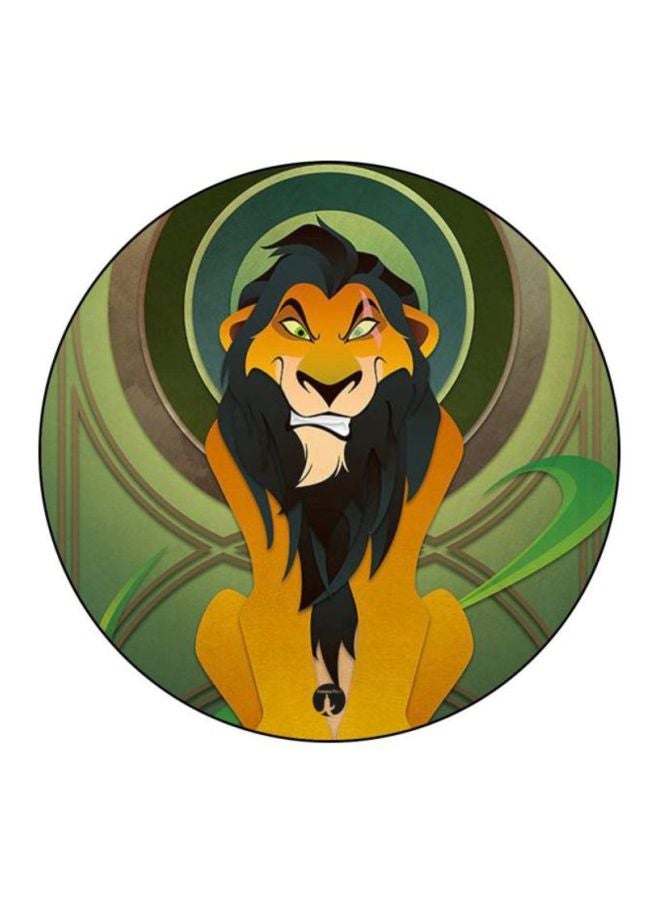 Disney Printed Mousepad Green/Yellow/Brown