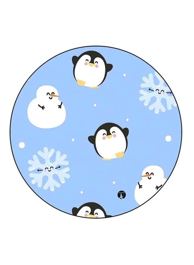 BP Winter Printed Mouse Pad Blue/White/Black
