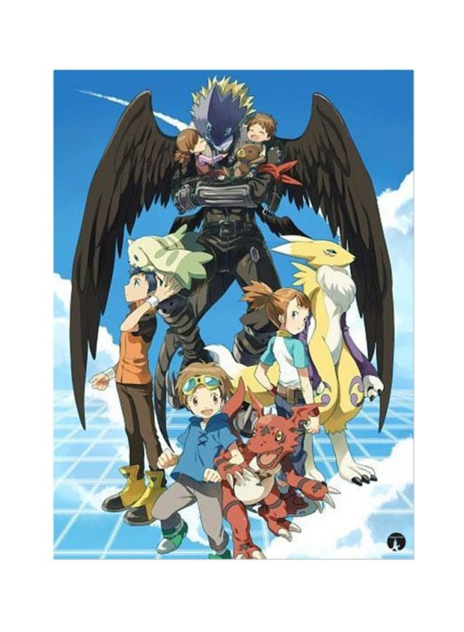 BP The Anime Digimon Mouse Pad Blue/Black/Yellow