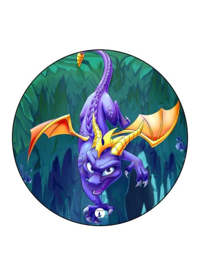 Spyro Printed Mouse Pad Blue/Green/Yellow