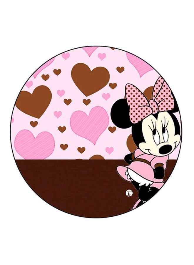 BP Disney Printed Mouse Pad Brown/Pink/Black