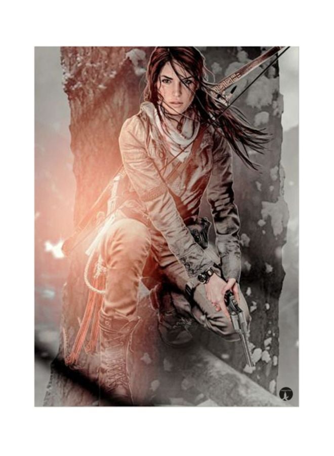 BP The Video Game Tomb Raider Mouse Pad Beige/Brown/Black