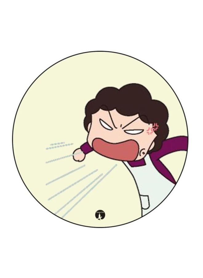 BP The Animation Chibi Maruko Chan Printed Mousepad White/Beige/Purple