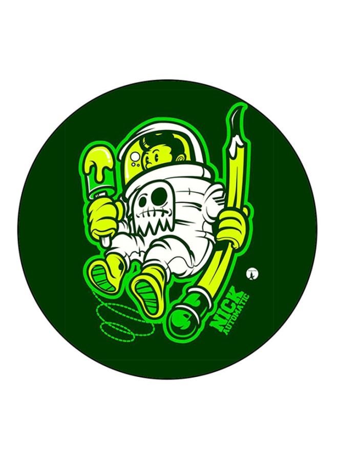 BP Nick Automatic Round Mouse Pad Green/White/Black