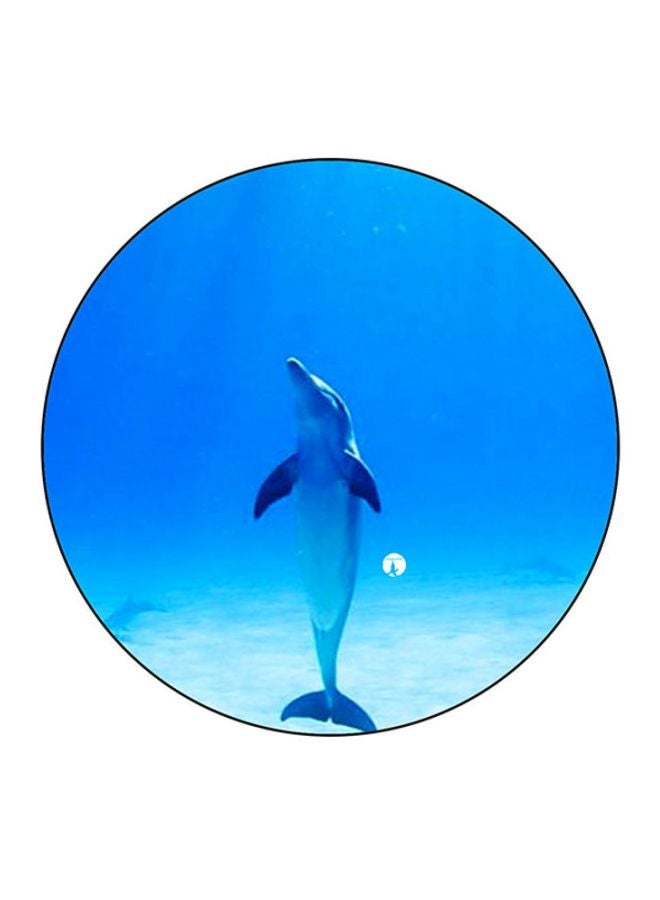 BP Printed Round Mouse Pad Blue