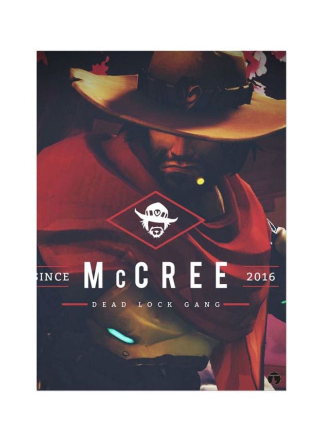 BP The Video Game Overwatch Mouse Pad Red/Black/Yellow 