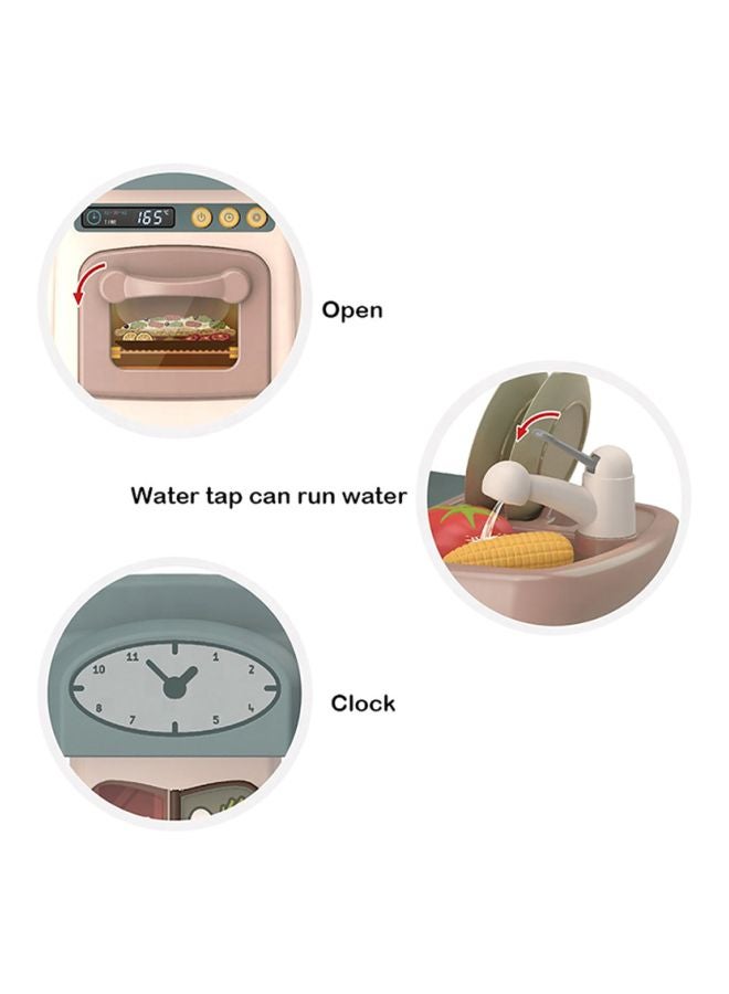 فاميلي سنتر مجموعة اللعب التظاهري مطبخ فاشن كيتشن مزودة بأضواء وأصوات من 29 قطعة طراز 196-195 62x45x21.5سم - Image 5