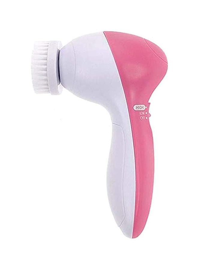 أداة تقشير الوجه 5 في 1 وردي/أبيض - Image 1