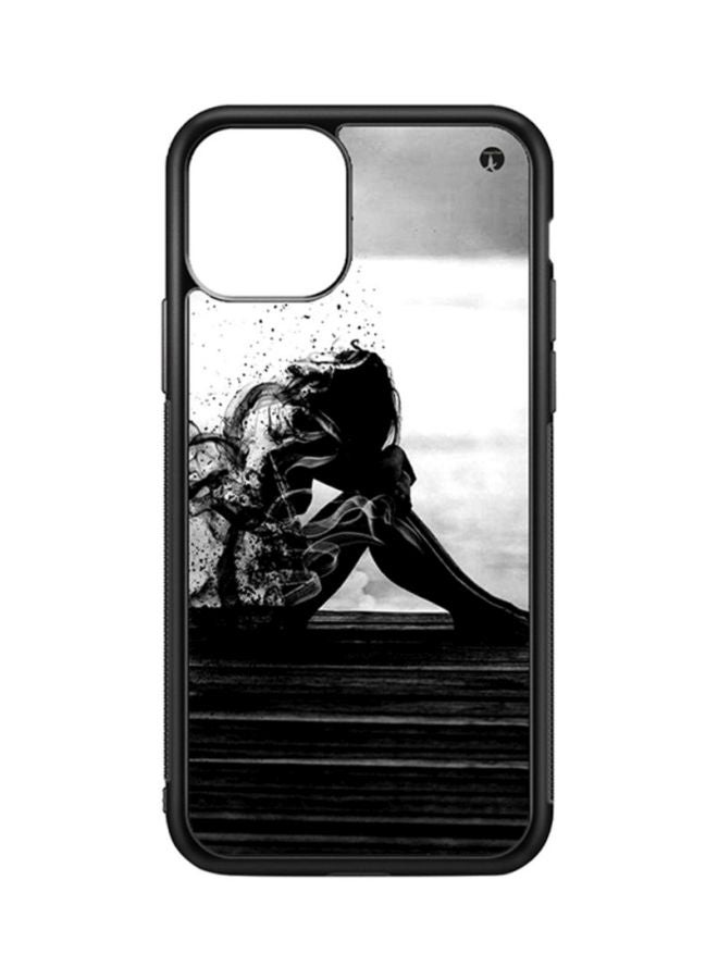 غطاء حماية واقٍ لهاتف أبل آيفون 11 برو ماكس أسود/ أبيض