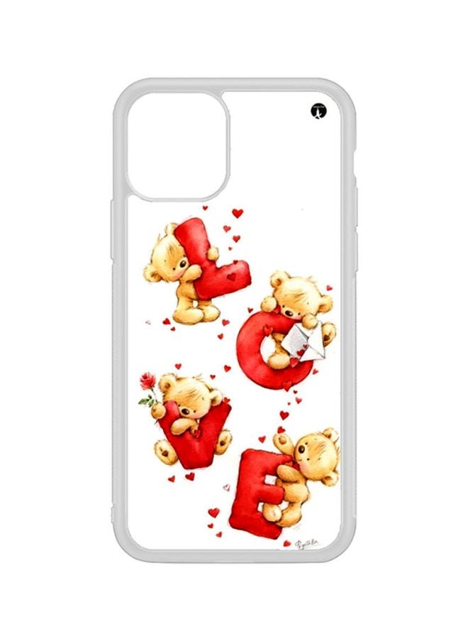 BP Protective Case Cover For iPhone 11 Pro Max White/Red/Beige