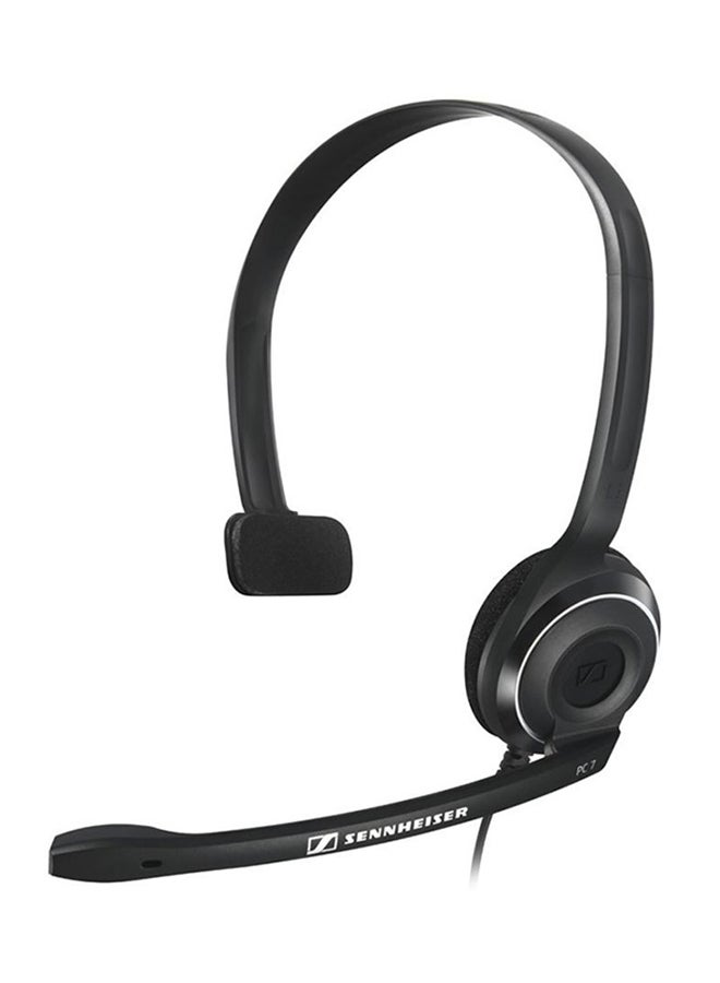 سنهيسر سماعة رأس سلكية PC 7 بتصميم يغطي الأذن مزودة بمنفذ USB أسود  - Image 1