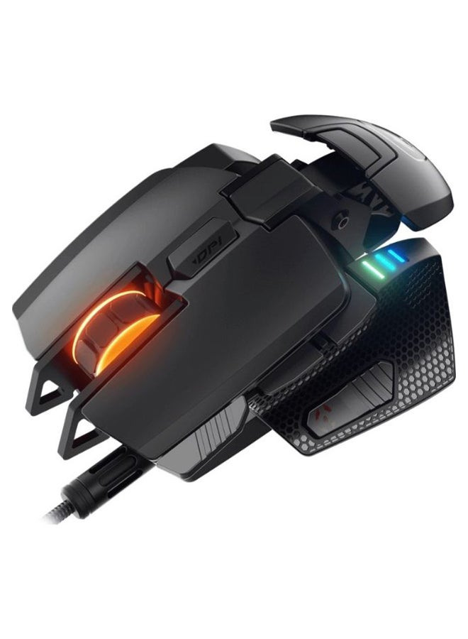 كوجار ماوس ألعاب بإضاءة متعددة الألوان RGB أسود - Image 3