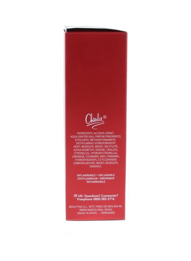 Charlie - EDT Spray Red Red 100ml - Image 1